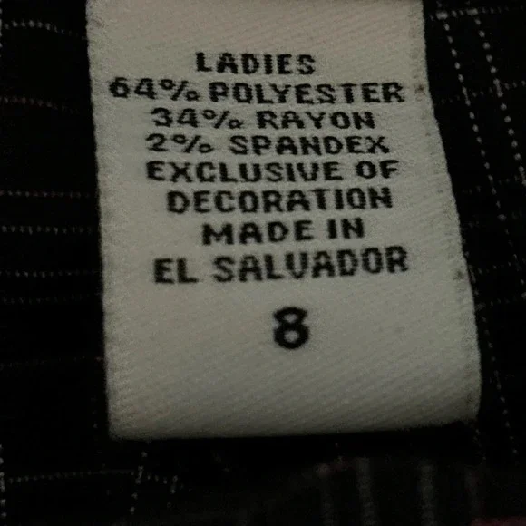 IZOD XFG Stretch golf black pink white plaid pants 5 pocket stretch snap and zip - Picture 6 of 8